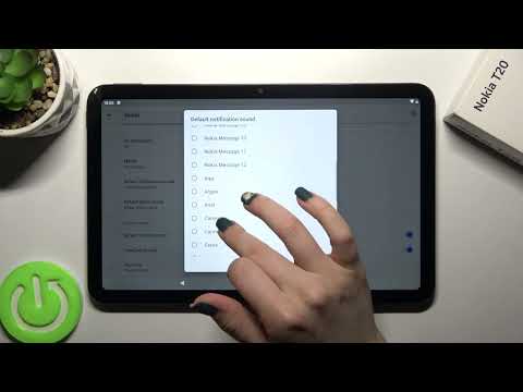 How to Change Notifications Sound in NOKIA T20 - Manage Sounds Settings