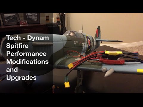 Dynam Spitfire RC Plane Performance Modifications and Upgrades