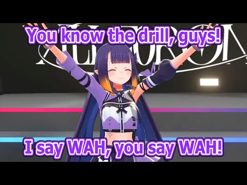 Ina: You know the drill, guys! I say WAH, you say WAH! Ina: You know the drill, guys! I say WAH, you say WAH!