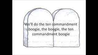 Ten Commandment Boogie - lyrics