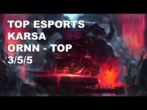 Top Esports Karsa Top Ornn vs Sett - KR Challenger Rank Game