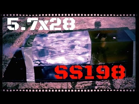 FN 5.7x28 MIL/LE Restricted SS198LF Ballistic Gel Test (HD)