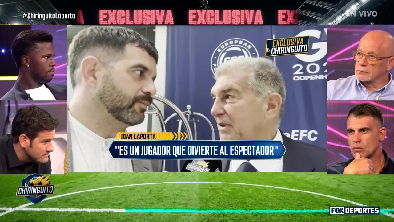 Joan LAPORTA mira en LAMINE YAMAL cosas de Leo MESSI, RONALDINHO y NEYMAR | El Chiringuito