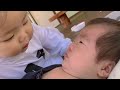 Cute Baby Boy And Small Cute Bay Girl Kissing Each Other Funny Romantic Kids Status
