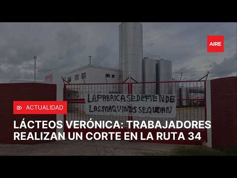 Trabajadores de LÁCTEOS VERÓNICA protestan en LEHMAN por SALARIOS ADEUDADOS