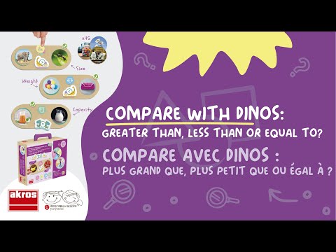 Confronta Dinosauri e Dimensioni, Gioco Educativo per Bambini 3-8 Anni