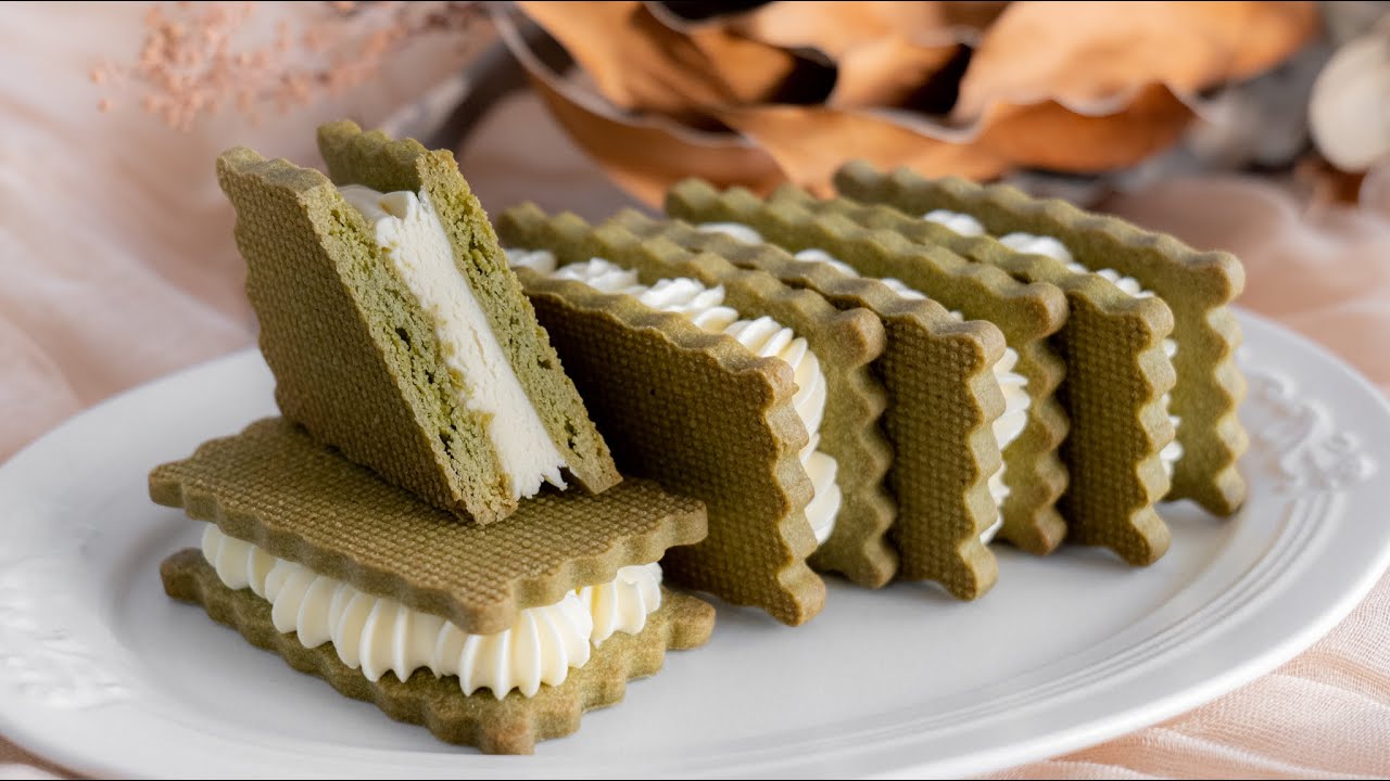 抹茶とホワイトチョコのバターサンドの作り方 / 手作りバレンタイン