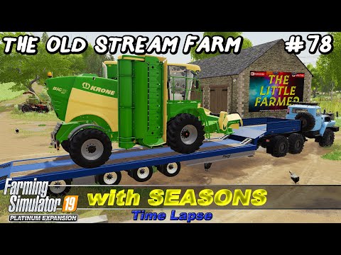 Spreading Fertilizer. Weeds Control. Mowing Two Big Fields | Old Stream Farm #78 | FS19 4K TimeLapse