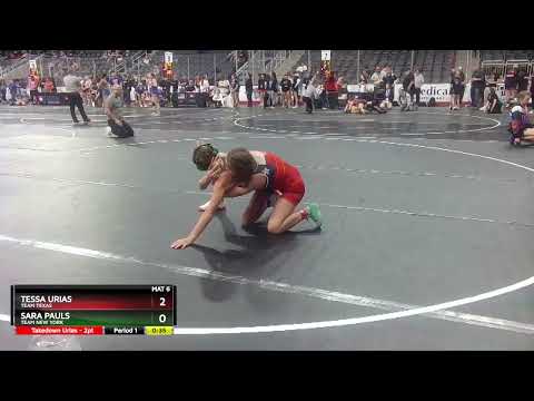 110 Lbs Cons. Semi - Tessa Urias, Team Texas Vs Sara Pauls, Team New York 62bc