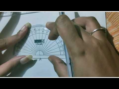 To draw a right angle ( 90°) using protractor