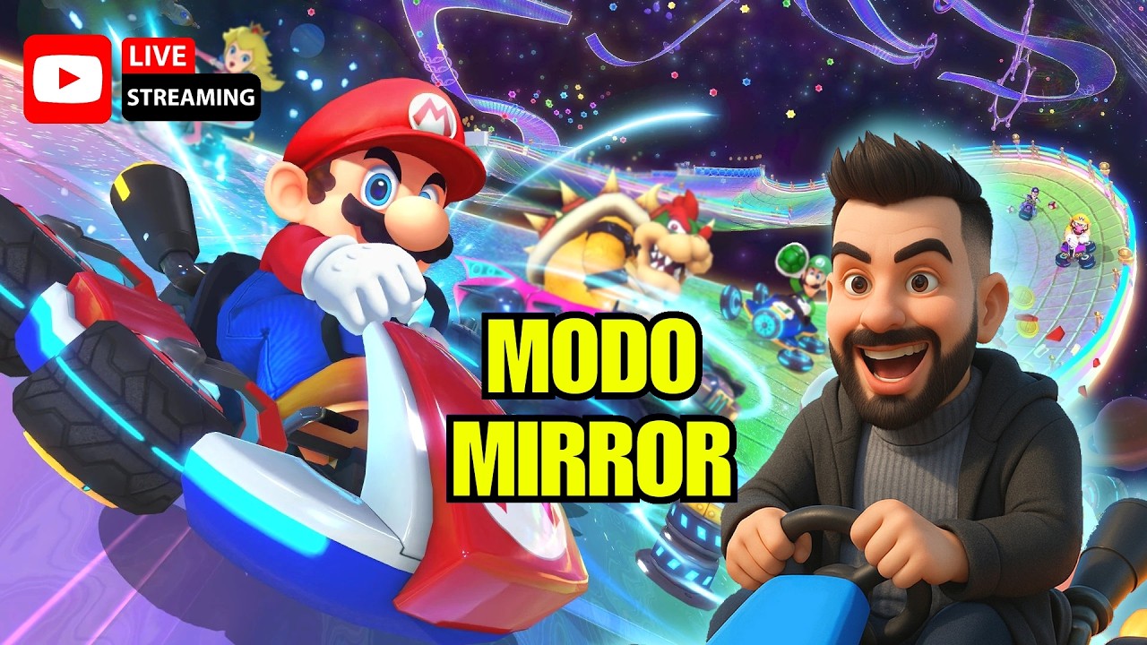 TUDO AO CONTRÁRIO! 😵‍💫 Consigo vencer as Copas Mirror no Mario Kart 8?