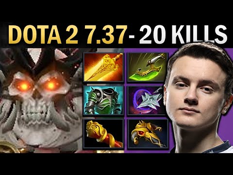 Wraith King Gameplay Miracle with 20 Kills and 1029 XPM - Dota 2 7.37