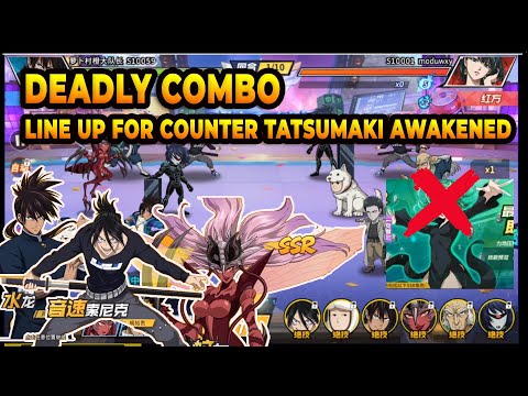 BEST LINE UP FOR COUNTER TATSUMAKI AWAKENED - One Punch Man The Strongest