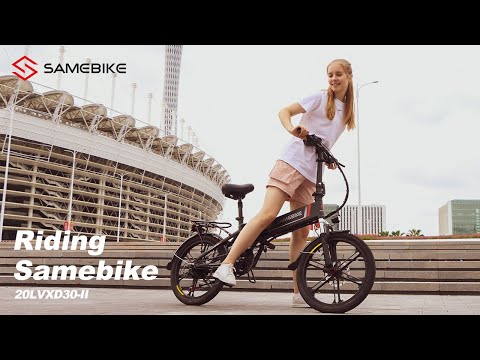 Elektrinis dviratis Samebike 20LVXD30-II, 20", 350W, 10Ah, baltas video