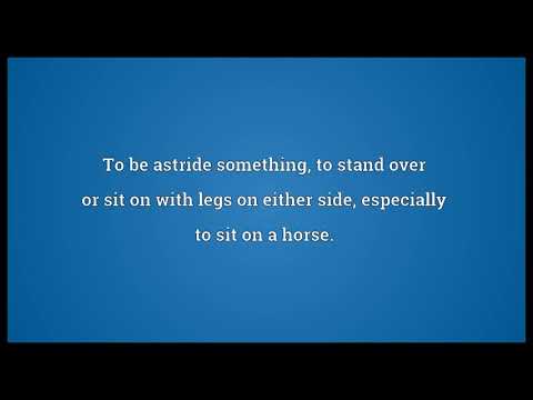 Bestride Meaning | Wordogram