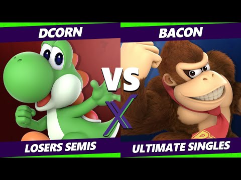 S@X 355 Online Losers Semis - DCorn (Yoshi) Vs. BacoN (Dr. Mario, DK) Smash Ultimate - SSBU
