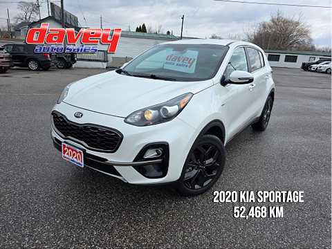 2020 Kia Sportage LX S AWD in White for sale at Davey Auto Sales Oshawa South in Oshawa, ON