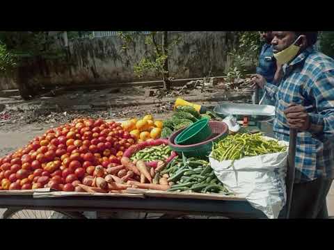 street fresh vegetables seller sounds📢 (Hyderabad sabji wala🙏💞🙏🍅🥕)