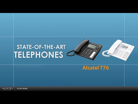 Fiksuotas telefonas Alcatel T76 Juodas video