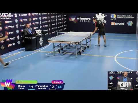 Efimov Victor - Yaremchuk Dmitriy League of Best Table Tennis 3 17:00 03.10.2020