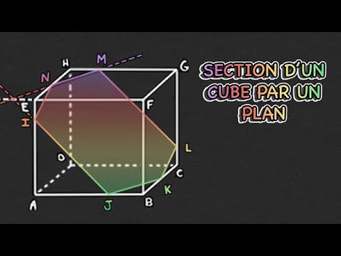 Section d'un cube par un plan - Géométrie - Terminale