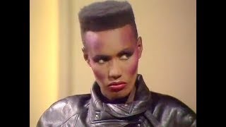 Grace Jones - The Russell Harty Show interview + Love is the Drug