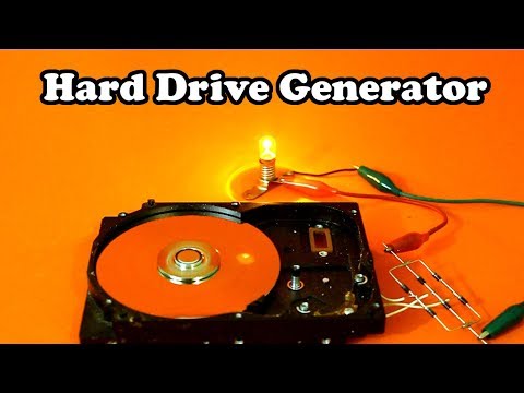 Hard Drive Disk Motor as Electric Generator