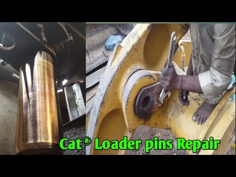 Caterpillar loader 950b boom man pins and bushing  repair || Pakistani mechanic skills