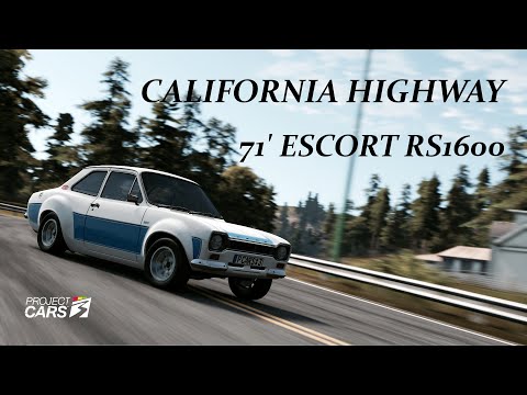 DRIVING THE 71' ESCORT RS1600 ON CALIFORNIA HIGHWAY - PROJECT CARS 3