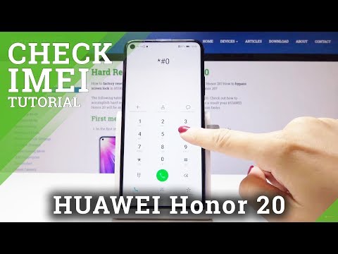 How to Check IMEI in HUAWEI Honor 20 - Locate IMEI & Serial Number