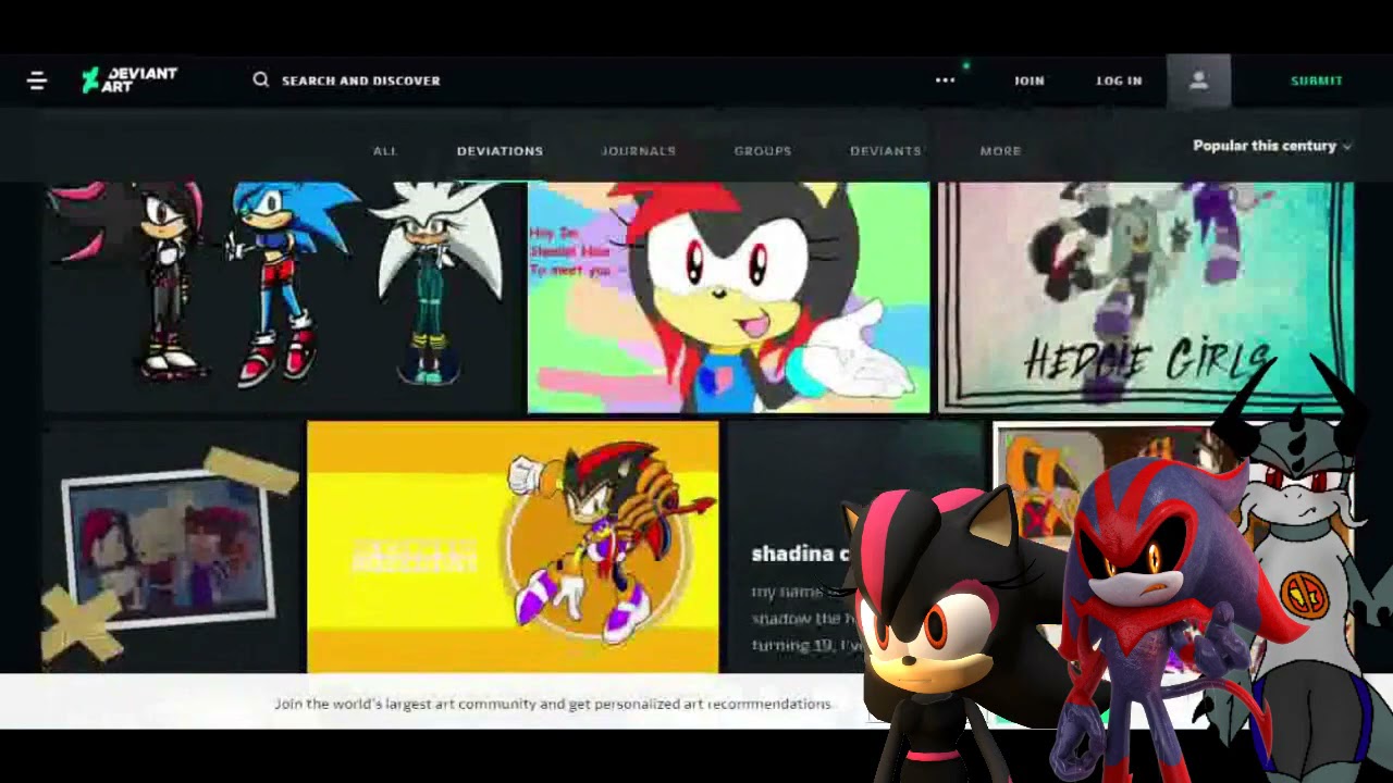 Shadina, Eclipse, and Buki Visit DeviantArt