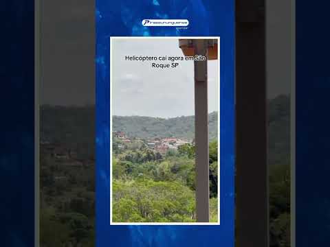 Helicóptero caiu em São Roque (interior de São Paulo) neste domingo, 26 out 2025