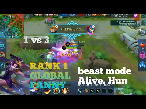 Top 1 GLOBAL FANNY SKYLARK GAMEPLAY by Alive.Hun | Mobile legends