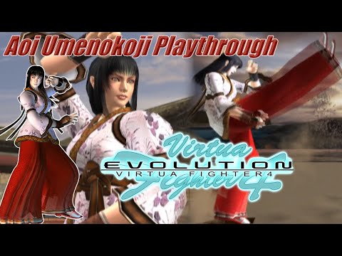 Virtua Fighter 4: Evolution (PS2) - Aoi Umenokoji Arcade Playthrough (Old)