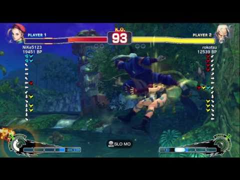 rokotsu [Gen] vs NiKe5123 [Cammy] SSF4 Japanese Online Ranked Matches - TRUE-HD
