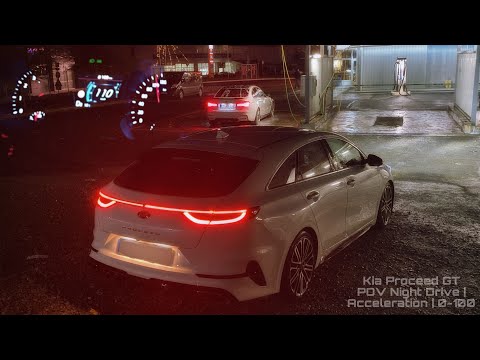 KIA Proceed GT Night Drive BASTUCK | 0-100 | Acceleration | Sound