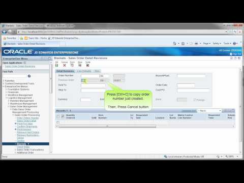 How to Create a Blanket Sales Order in JD Edwards