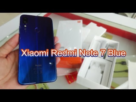 Unboxing Xiaomi Redmi Note 7 Blue color | Global version