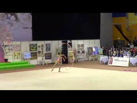 Final -Ribbon / Elena Bolotina.ribbon.(BLR) / Baltic Hoop 2016 / Rhythmic gymnastics