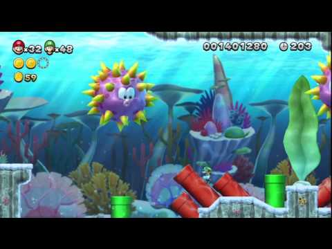 New Super Mario Bros. U - Mer Mentalo - 3-2 : Escale tropicale