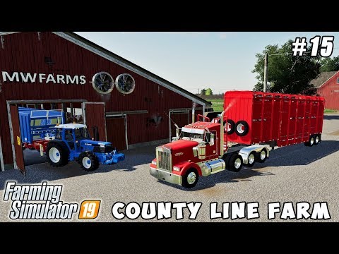 Buying and feeding 120 cows | Farming on County Line Farm | Farming simulator 19 | Timelapse #15