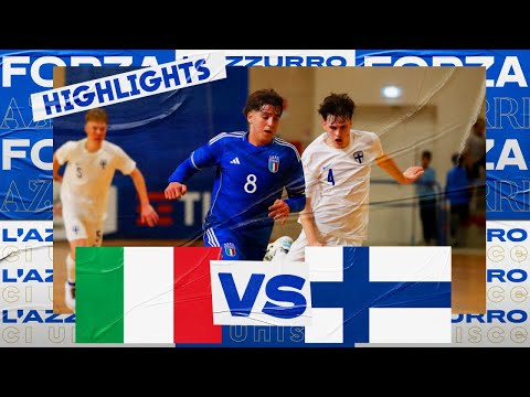 Highlights: Italia-Finlandia 4-4 | Futsal Under 19 | Amichevole