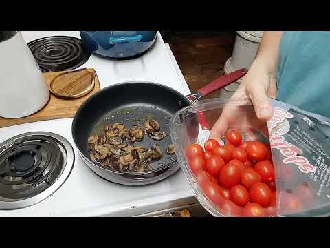 low carb Mediterranean fish and spaghetti squash.