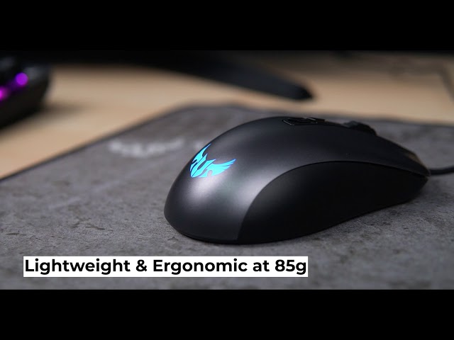 Mouse da gioco Asus TUF Gaming M3 RGB 7000 DPI video