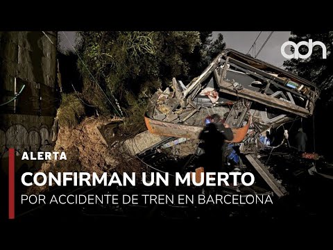 🚨¡Última Hora! Confirman un muerto por choque de tren en Barcelona