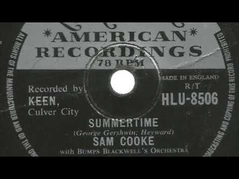 Sam Cooke - Summertime (78 rpm record) 1957