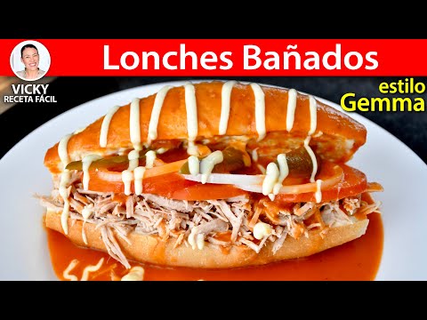 LONCHES GEMMA LONCHES BAÑADOS | Vicky Receta Facil Video