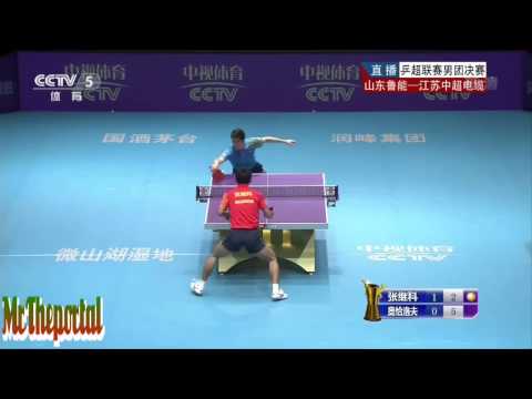 Table Tennis CTTSL 2014 FINAL   Zhang Jike Vs Dimitrij Ovtcharov   HD | table tennis tricks