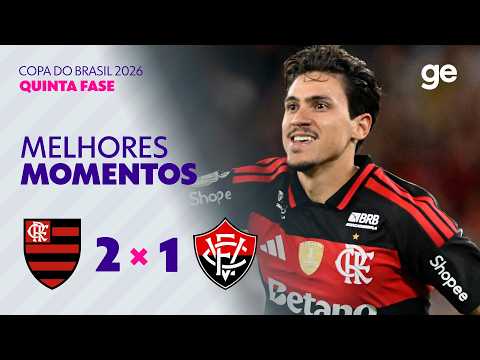 Gols e lances de Flamengo x Vitória