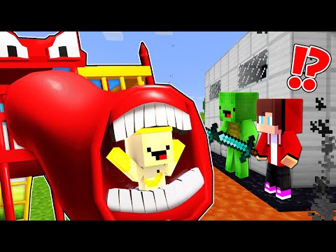 The Most Secure House vs SLIDE EATER  - Minecraft gameplay by Mikey and JJ (Maizen Parody)